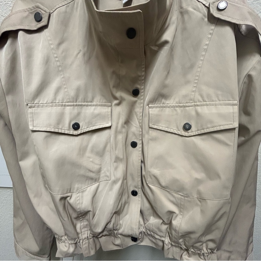 Marc New York Tan Crop Safari Style Jacket Women’s XL - Picture 2 of 8